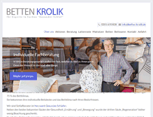 Tablet Screenshot of betten-krolik.de